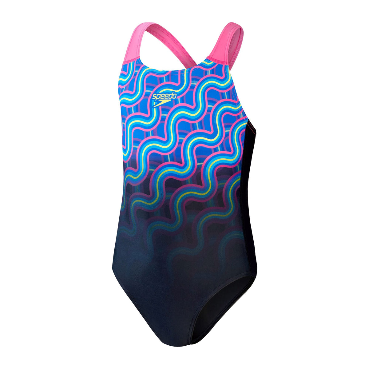 Speedo Girls Junior Digital Placement Splashback Swimsuit