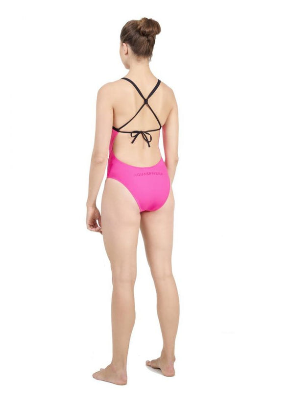 Aqua Sphere Essentials Tie-Back Suits- Black/ Navy or Pink