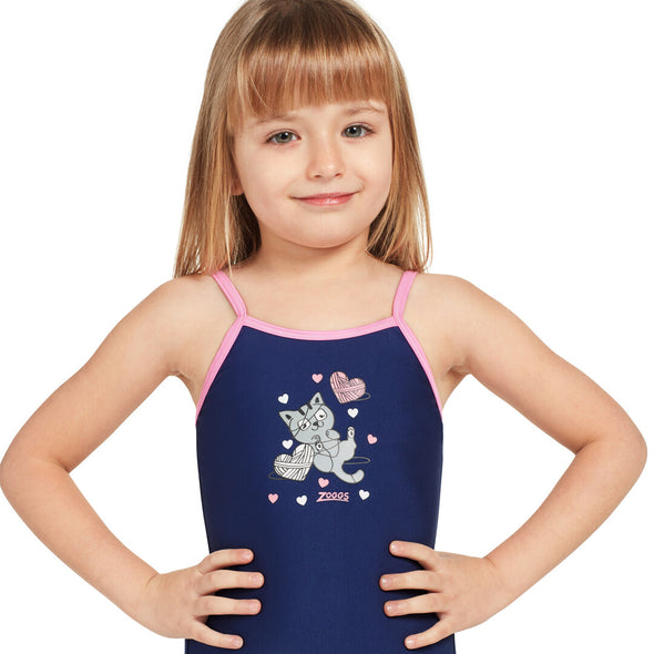 ZOGGS Tots Girls Kitty Classicback-