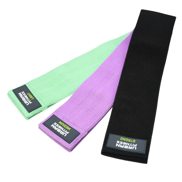 Urban Fitness Fabric Resistance Band Loop (Set of 3)
