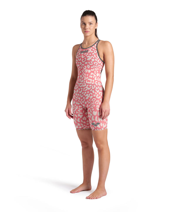 Arena Carbon Air2 FBSLO Leopard Special Edition Womens Performance Swimsuit