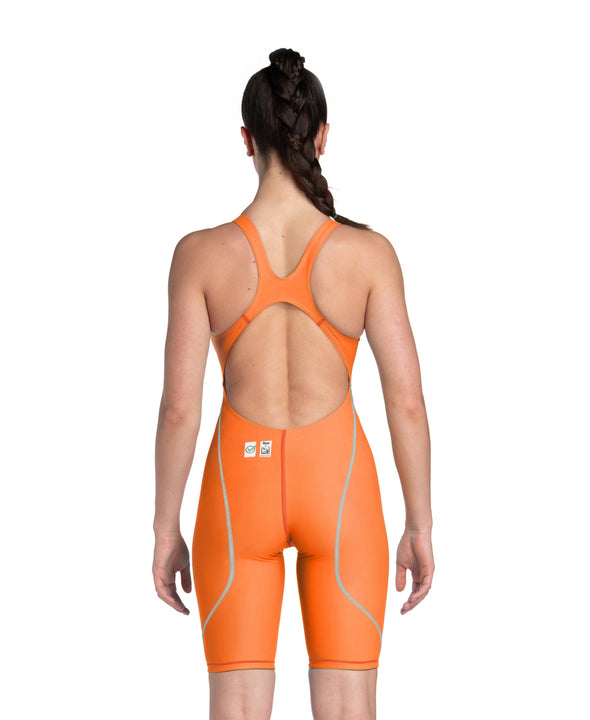 Arena Women's Powerskin ST Next Orange Teal Open Back Limited Edition