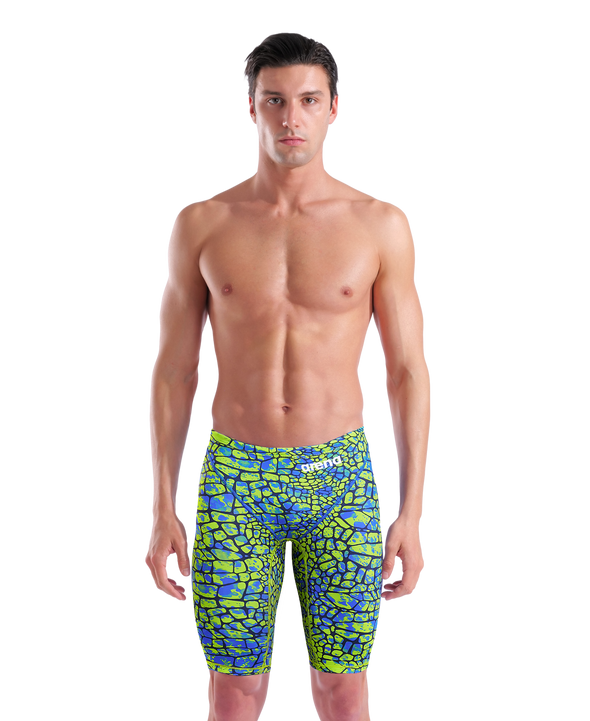 Arena Mens Powerskin ST NEXT Snakeskin Green Limited Edition Jammer