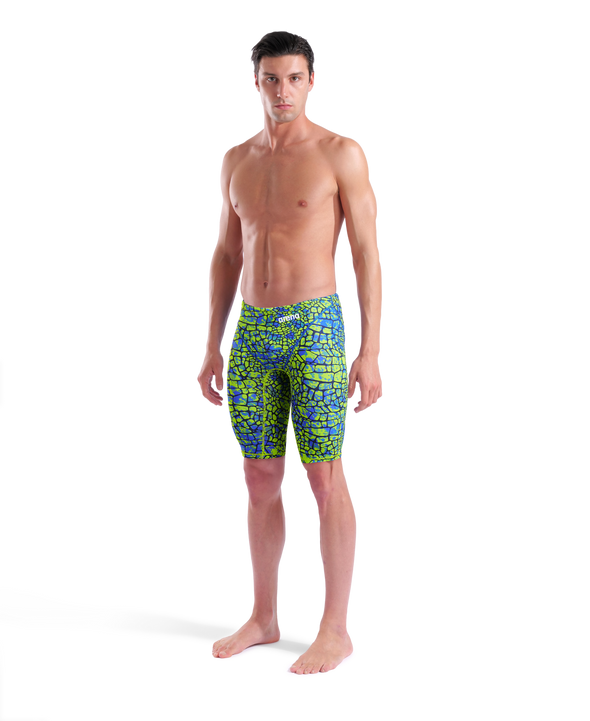Arena Mens Powerskin ST NEXT Snakeskin Green Limited Edition Jammer