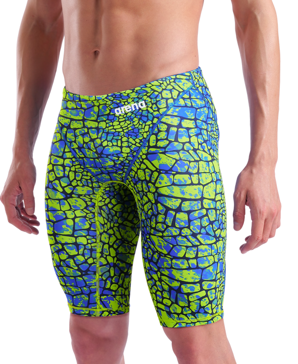 Arena Mens Powerskin ST NEXT Snakeskin Green Limited Edition Jammer