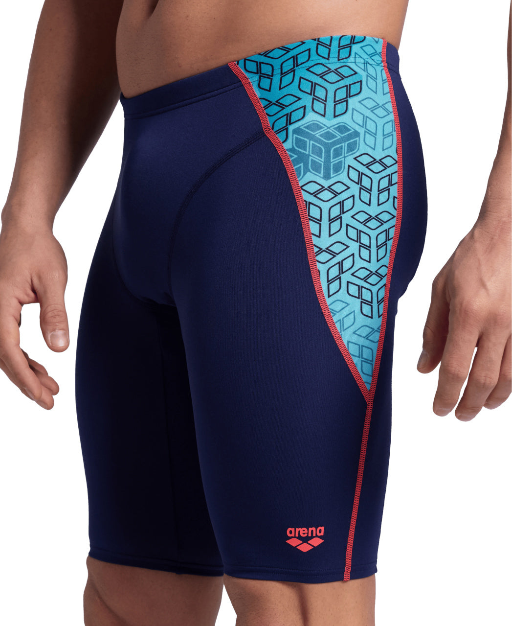 Arena Men's Camo Kikko Swim Jammer – Chlorine Resistant, UPF 50+, 17.7" Side