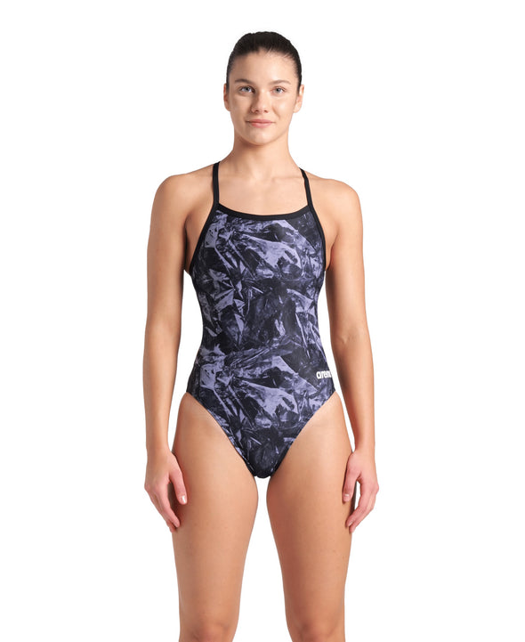 Arena Womens Crackle Challenge Back One Piece