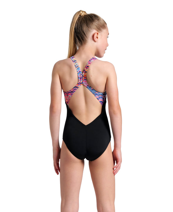 Arena Junior Ondulation V Back One Piece Swimsuit