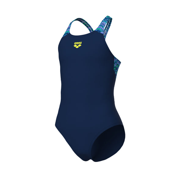 Arena Junior Ondulation V Back One Piece Swimsuit