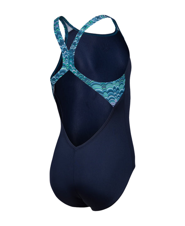 Arena Junior Ondulation V Back One Piece Swimsuit