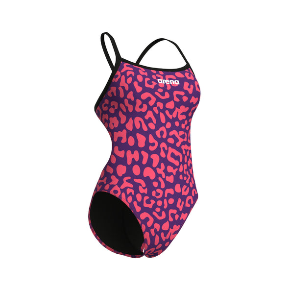 Arena Womens Leopard Printed Challenge Back One Piece