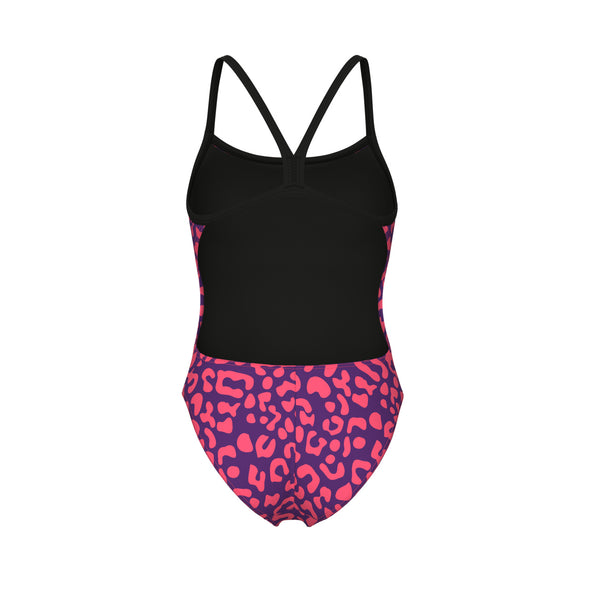Arena Womens Leopard Printed Challenge Back One Piece
