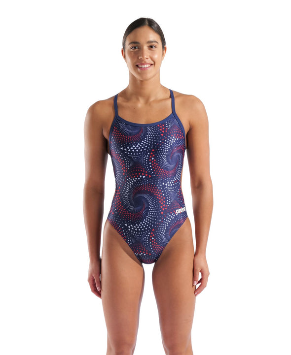 Arena Womens Fireflow Challenge Back One Piece