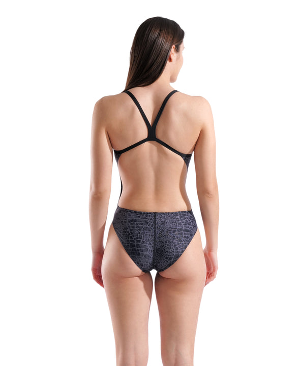 Arena Womens Snakeskin Challenge Back One Piece