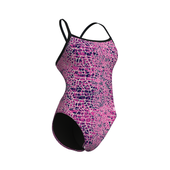 Arena Womens Snakeskin Challenge Back One Piece