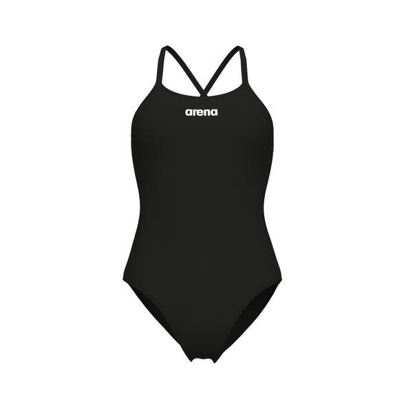 Arena Womens Tie Back Solid Swimsuit
