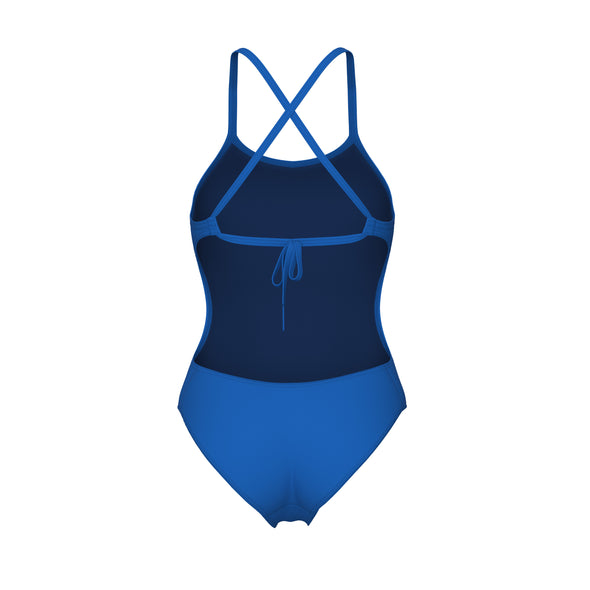 Arena Womens Tie Back Solid Swimsuit