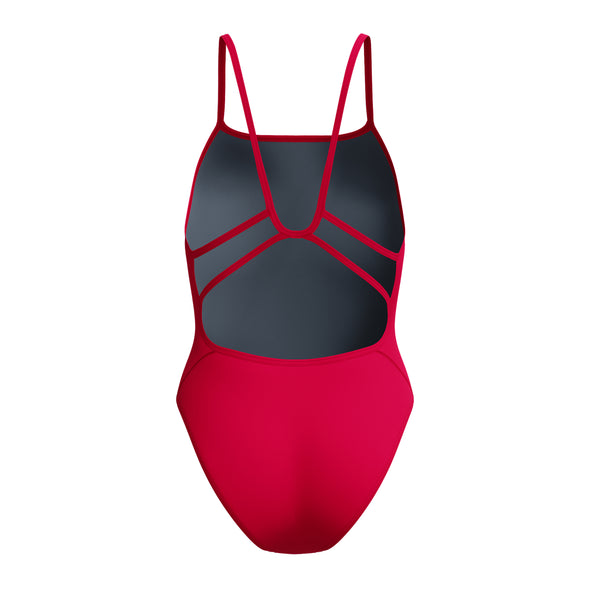 Speedo Solid Web Back One Piece Swimsuit