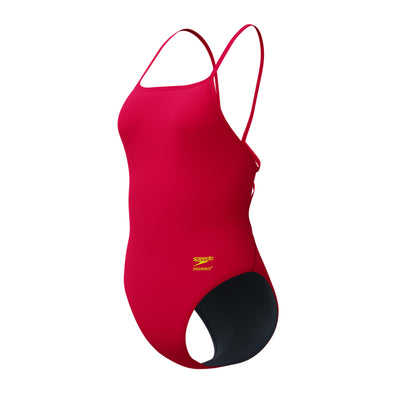Speedo Solid Web Back One Piece Swimsuit