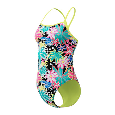 Speedo Women's Printed V-Back 2.0 One Piece Swimsuit