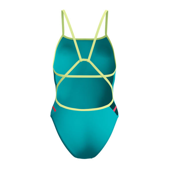 Speedo Solid Tri Back One Piece Swimsuit