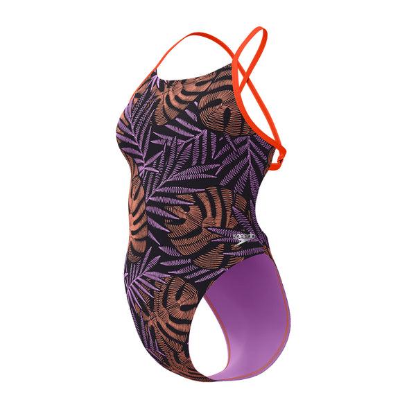 Speedo Allover Digital Tieback Swimsuit