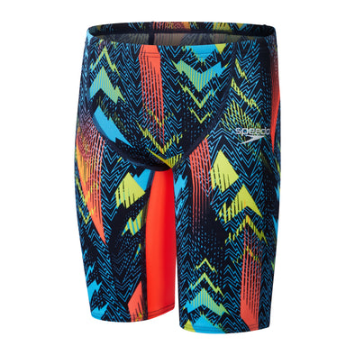 Speedo Junior Boys Printed Endurance+ High Waisted Jammer