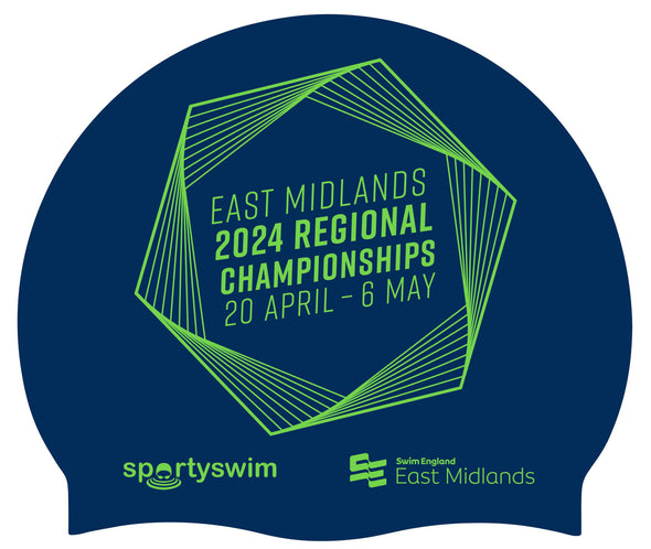 Swim England East Midland Regional Long Course Champs 2024 Merchandise Swimming Cap