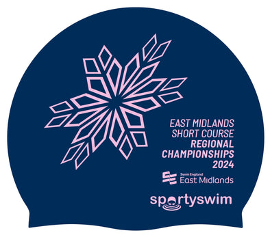 Swim England East Midland Regional Short Course Champs 2024 Merchandise Swimming Cap - Pre-Order