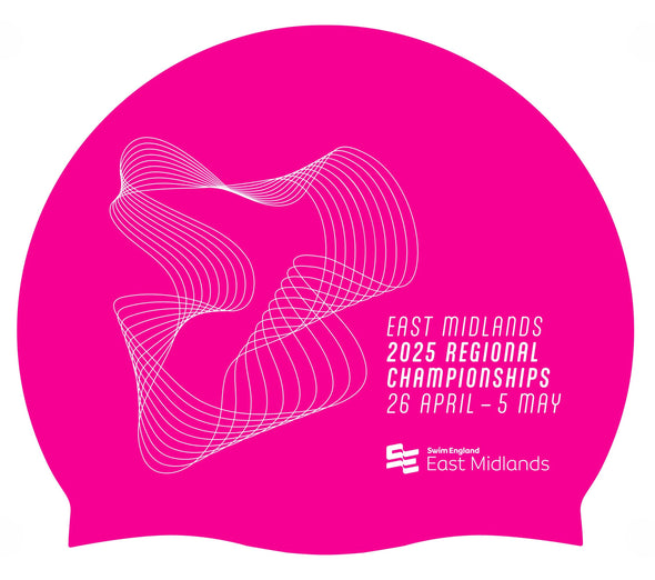 Swim England East Midland Regional Long Course Champs 2025 Merchandise Swimming Cap - Pre-Order