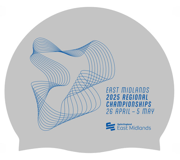 Swim England East Midland Regional Long Course Champs 2025 Merchandise Swimming Cap - Pre-Order