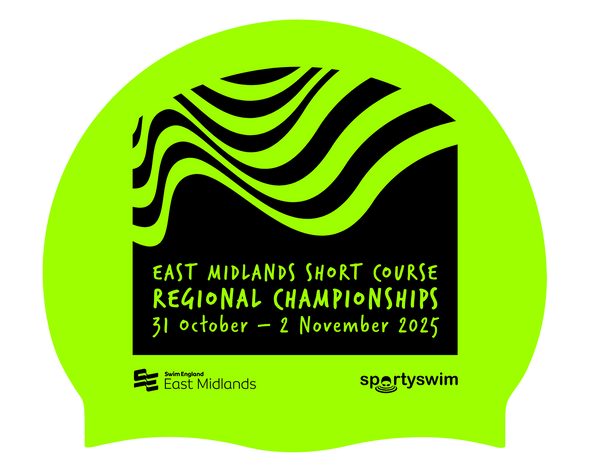 Swim England East Midland Regional Short Course Champs 2025 Merchandise Swimming Cap - Pre Order