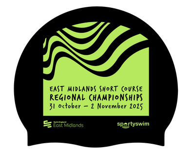 Swim England East Midland Regional Short Course Champs 2025 Merchandise Swimming Cap - Pre Order