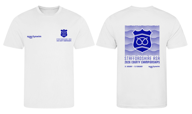 Staffordshire ASA County Championships 2026 Merchandise T-Shirt - Pre Order