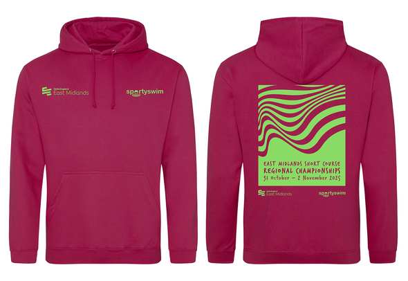Swim England East Midland Short Course Regionals 2025 Merchandise Hoodie - Pre-Order