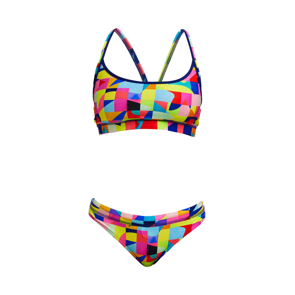 Funkita On The Grid Ladies Sports Top and Brief