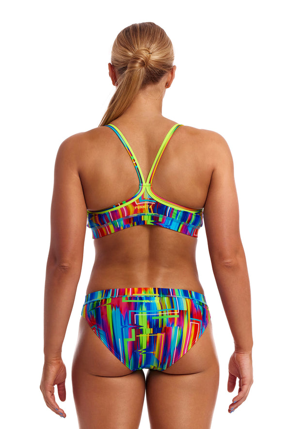 Funkita The Glitch Ladies Sports Top and Brief