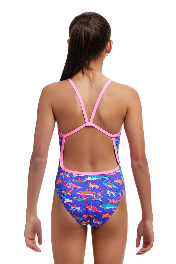 Funkita Doggie Paddle Girls Single Strap One Piece