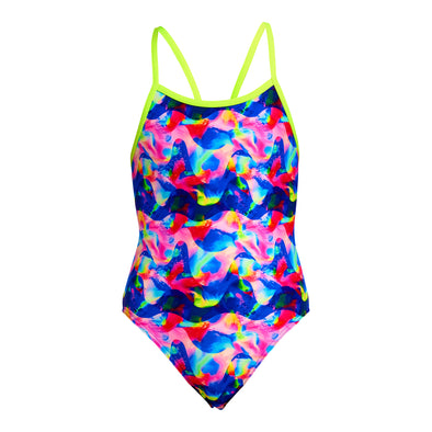 Funkita Wet Wave Girls Single Strap One Piece Swimsuit
