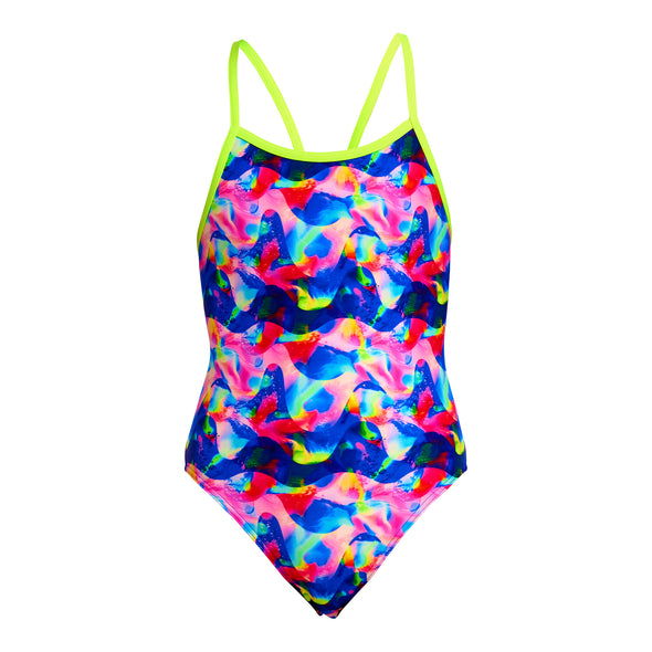 Funkita Wet Wave Girls Single Strap One Piece Swimsuit