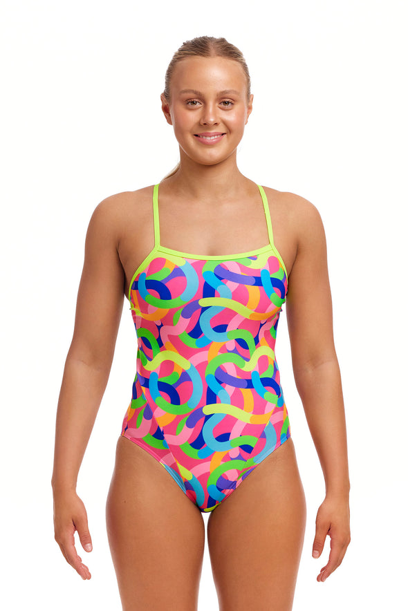 Funkita Curly Wurly Single Strap Ladies One Piece