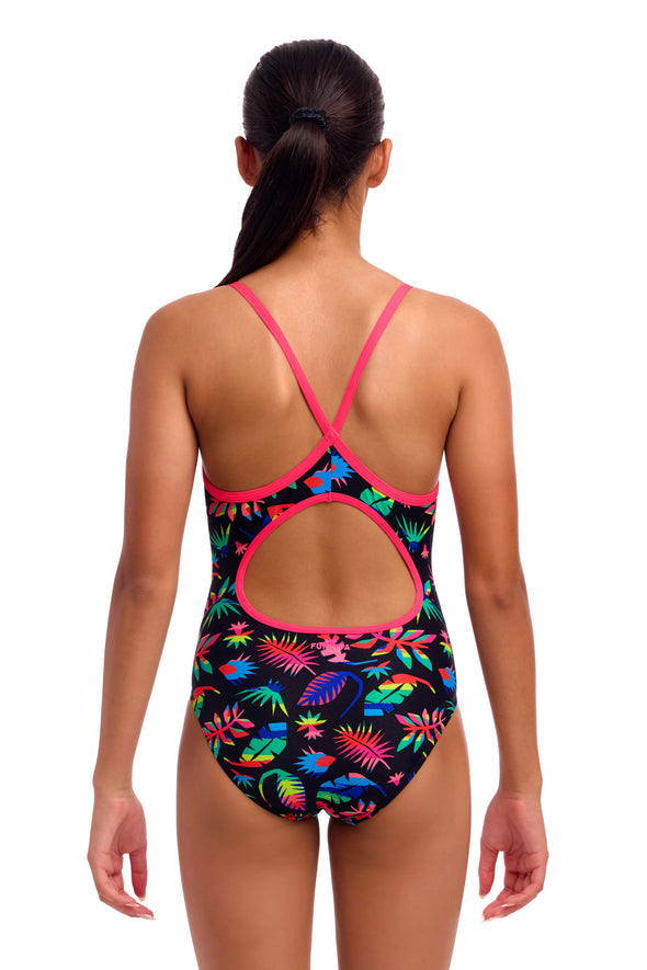 Funkita Lost Leaf Diamond Back Girls One Piece Swimsuit