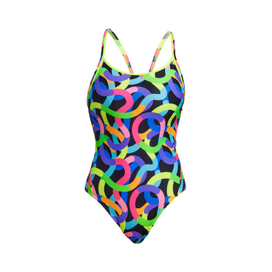 Funkita Got Worms Diamond Back Ladies One Piece