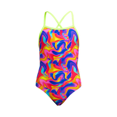 Funkita Summer Swirl Strapped In Girls One Piece