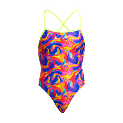 Funkita Summer Swirl Strapped In Ladies One Piece