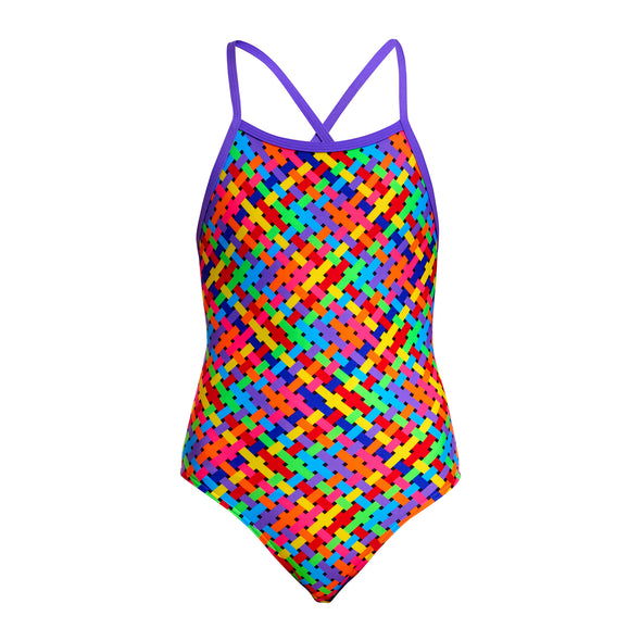 Funkita Bread Basket Girls Tie Me Tight One Piece Swimsuit