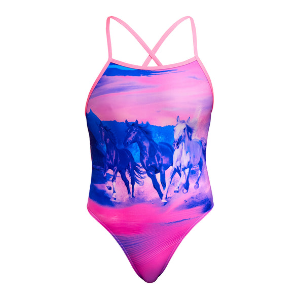 Funkita Ride Time Tie Me Tight Ladies One Piece Swimsuit