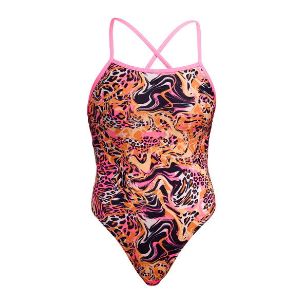 Funkita Tipsy Tiger Tie Me Tight Ladies One Piece Swimsuit