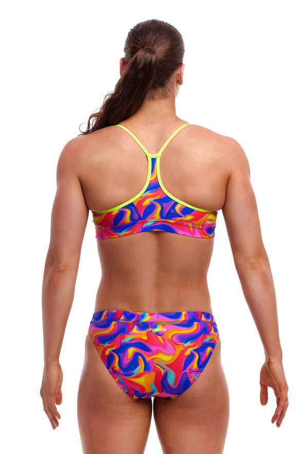 Funkita Summer Swirl Ladies Swim Crop Top