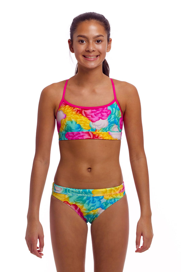 Funkita Cloudy Colours Girls Swim Crop Top